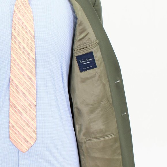 Brooks Brothers 40S 32x27 Green Solid 2-Button Suit R234 - Picture 12 of 15